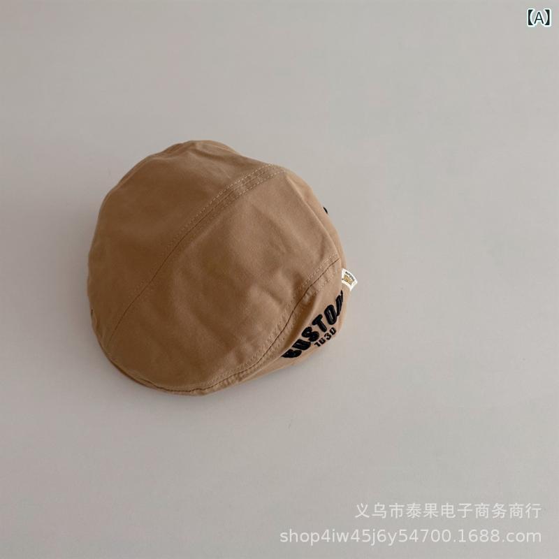 帽子 キッズ ベビー ファッション小物 サイドロゴ 刺繍 コットン キャスケット 男の子 女の子 1歳 2歳 ..