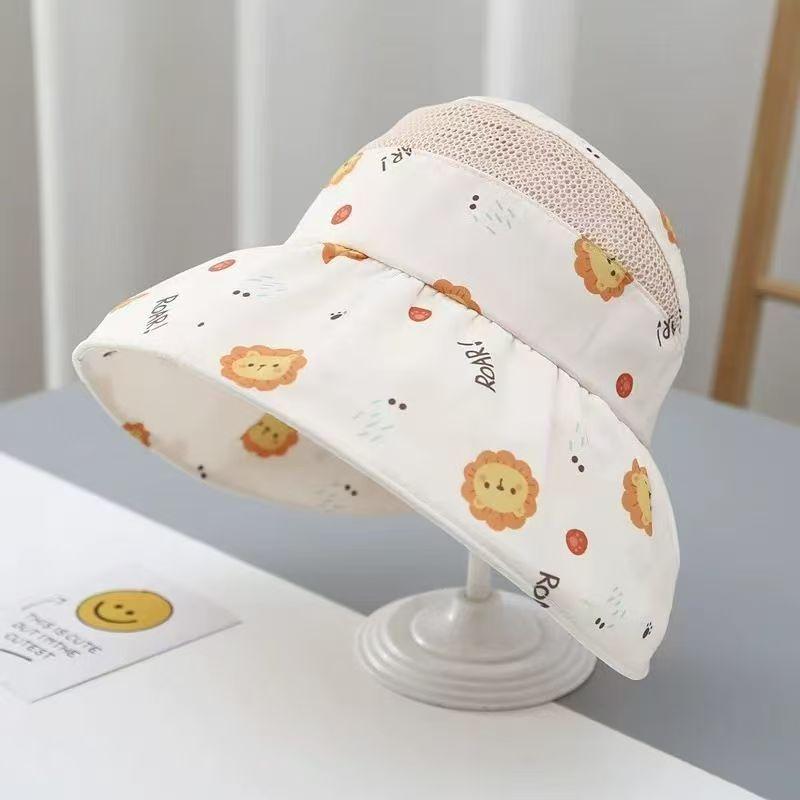 帽子 キッズ ベビー サマーハット 薄手 日よけ 帽子 女の子 紫外線対策 通気性 メッシュ 動物柄 かわい..