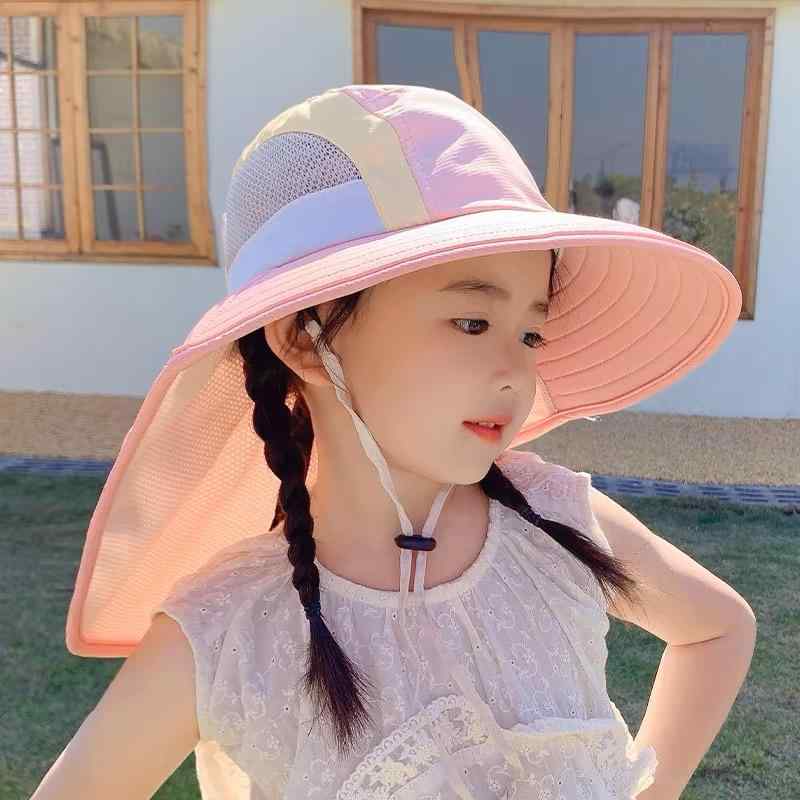 帽子 キッズ 子供用 日よけ帽子 サンハット 漁師帽 アウトドア UVカット 紫外線対策 速乾性 ポリエステ..