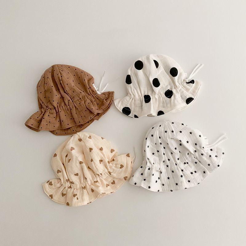 帽子 ベビー 春秋 幼児 プリンセス コットン 日よけ 大つば かわいい 新生児 0歳 6ヶ月 12ヶ月 パステ..