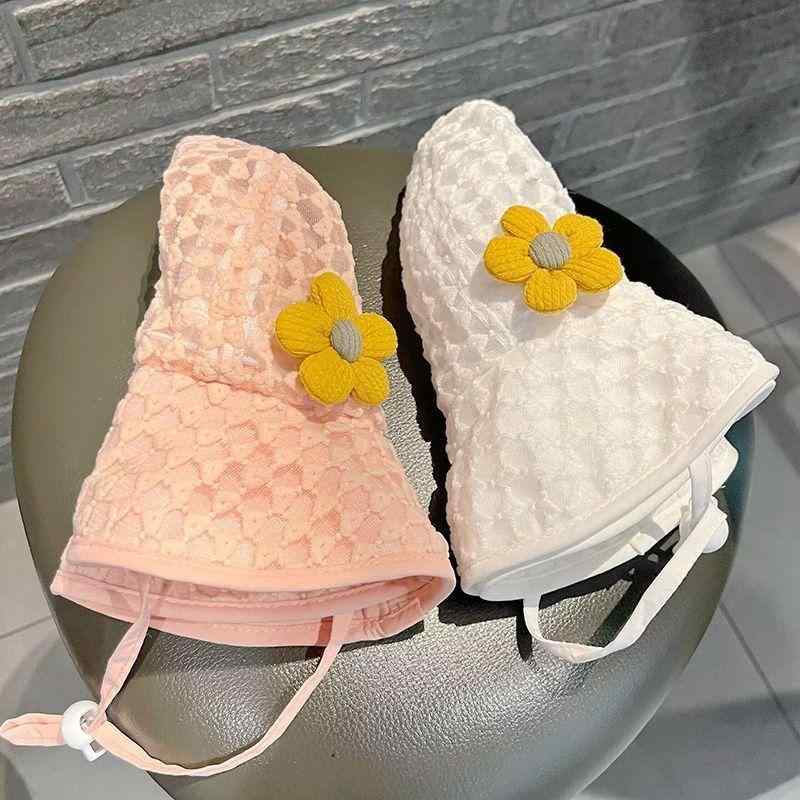 ベビー 帽子 女の子 漁夫帽 大つば 日よけ 薄手 通気性 盆帽 ピンク系 ベージュ かわいい