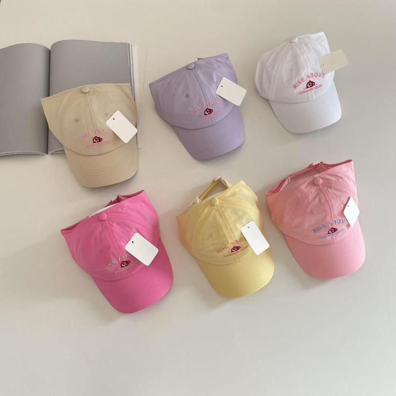 帽子 キッズ 女の子 速乾 遮陽 野球帽子 クリーム色系 通気性 カートゥーン