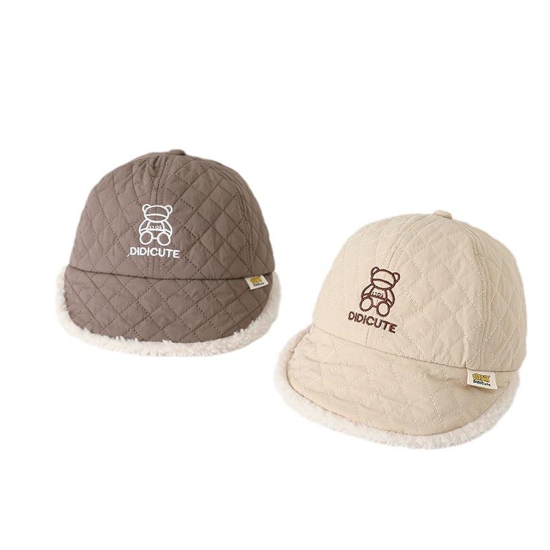 帽子 子供 秋冬 ベビー キッズ 棒球帽 大檐 あご紐 漁夫帽 ハット 防寒 保温 防風 日よけ かわいい お..