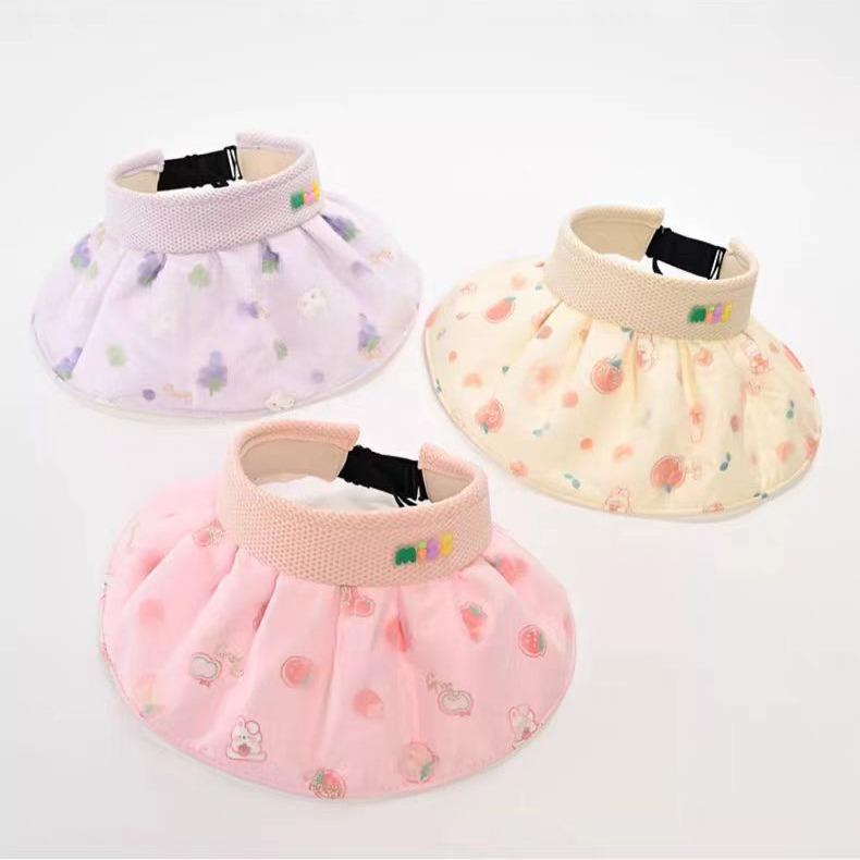 帽子 キッズ 女の子 子供用 日焼け防止 通気性 麦わら帽子 大きめ つば広 サンバイザー 紫外線対策 ピ..