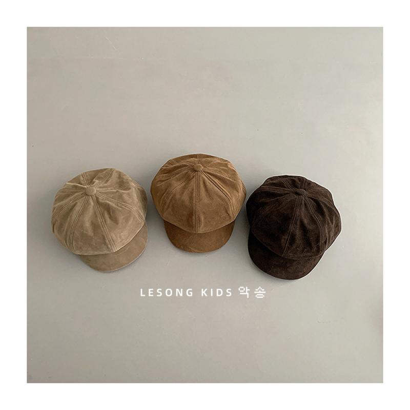 帽子 キッズ ベレー帽 秋冬 男の子 女の子 無地 4歳 5歳 6歳 防寒 防風 日よけ おしゃれ かわいい ファ..
