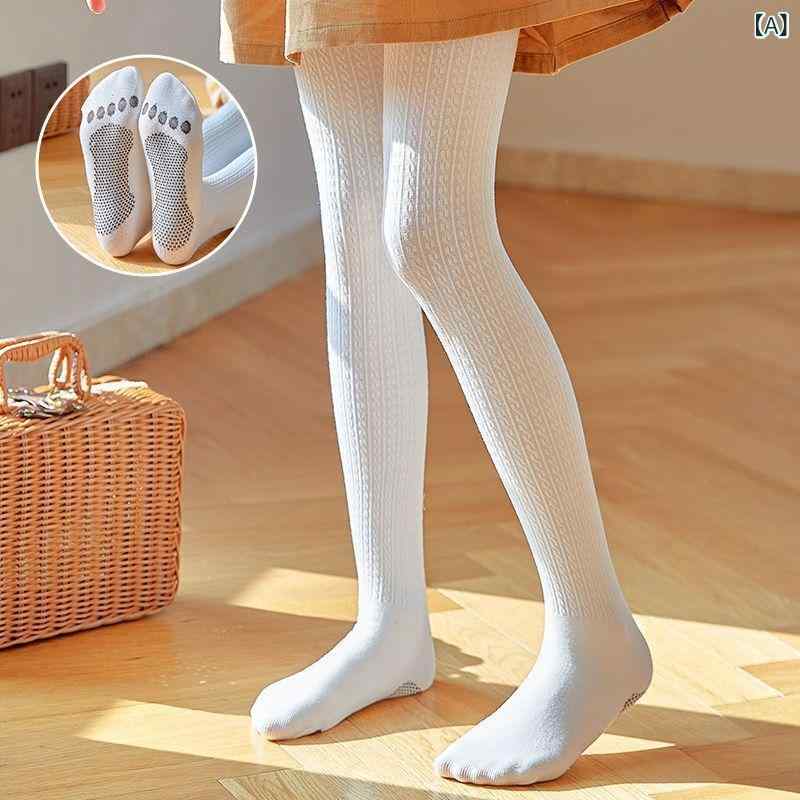 子供用レギンス タイツ 秋冬 女の子 ケーブル編み コットン 高 Elastic 厚手 裏起毛 防寒 暖か 伸縮性 ..