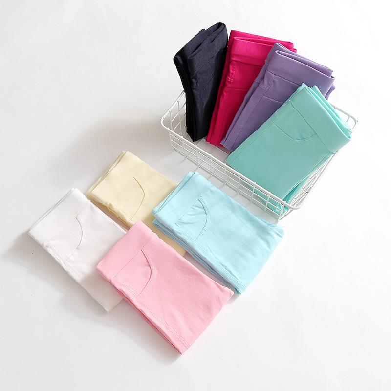 パンツ キッズ 女の子 スキニーパンツ レギンス キャンディーカラー 無地 春夏 薄手 伸縮性 ウエストゴ..