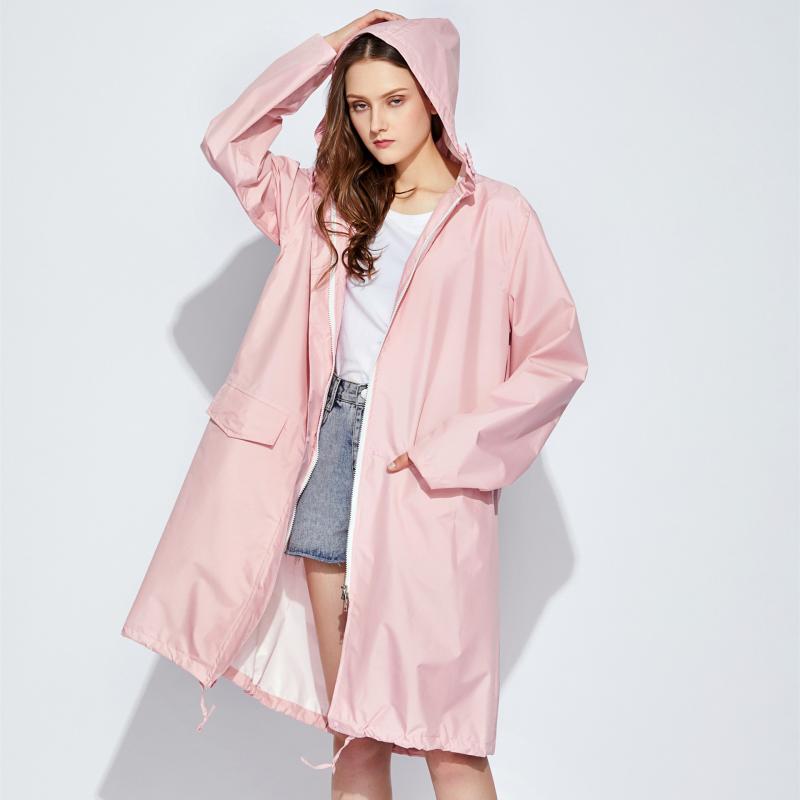 レインコート レディース メンズ 防水 防風 ロング マウンテンパーカー 全身 軽量 薄手 大人用 アウトドア 撥水 フード付き 桃ピンク 肉ピンク 浅ブルー ...