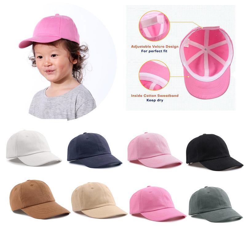 帽子 キッズ 子供用 防UV 野球帽 速乾 通気性 コットン 春夏秋冬 ブラック ホワイト ピンク グレー