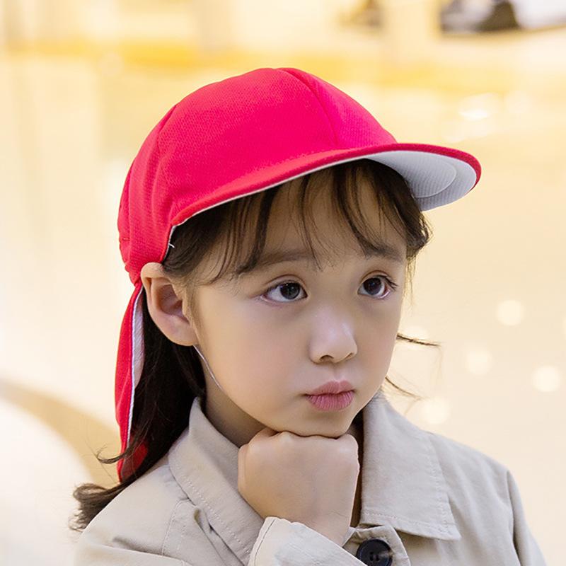 帽子 キッズ 子供用 UVカット 紫外線対策 ショール付き 野球帽 男の子 女の子 リバーシブル