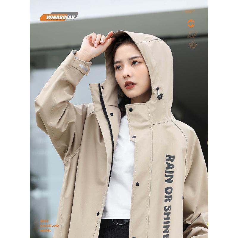 レインコート レディース メンズ 自転車 バイク ポンチョ 厚手 防水 防風 スクーター 全身 膝下丈 カーキ ブラック グレー カジュアル ゆったり