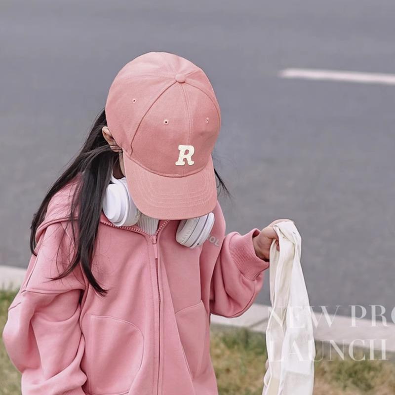 帽子 キッズ 子供用 野球帽 薄手 春秋 UVカット 日よけ ピンク系