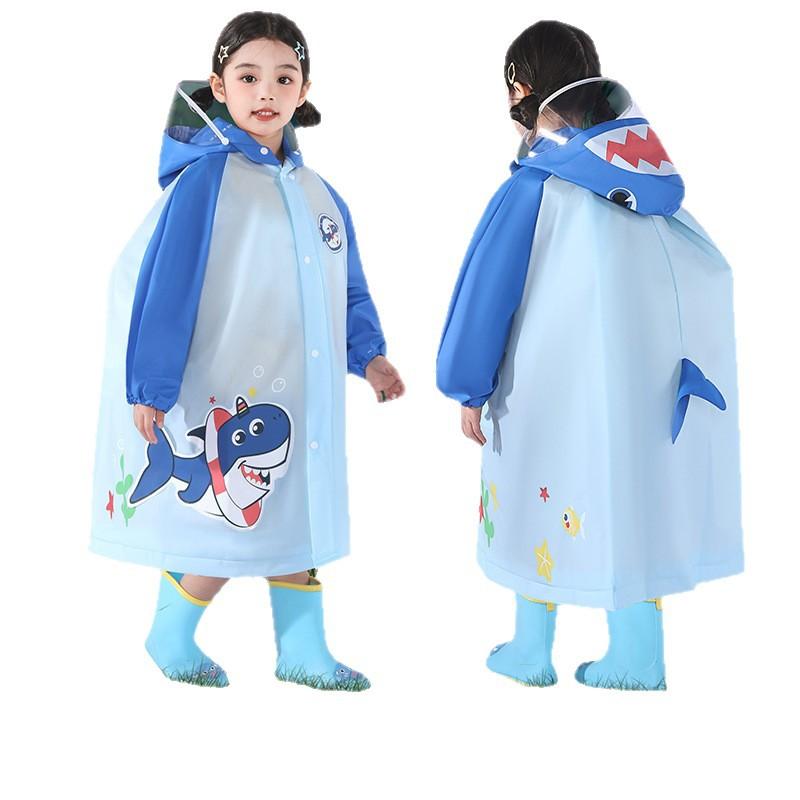 レインコート キッズ 子供用 小学生 幼稚園 保育園 リュック対応 男の子 女の子 かわいい 防水 撥水 カッパ 通学 遠足 アウトドア 梅雨対策 反射テープ付...