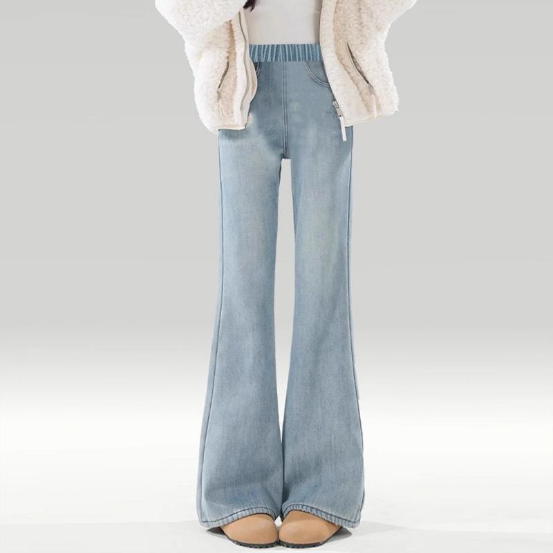 マタニティ デニムパンツ ジーンズ 妊婦 ズボン 春 ストレッチ ポケット付き 裾フレア 産前 産後 ゆっ..