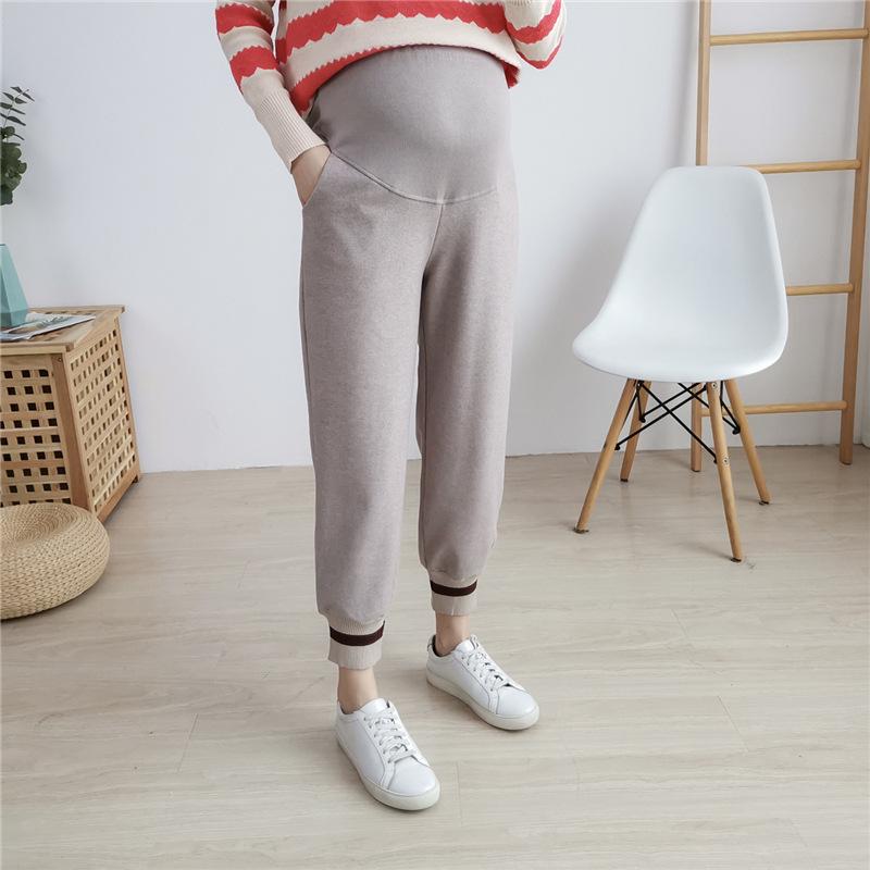 マタニティ パンツ 秋冬 裏起毛 厚手 毛織 ワイドレッグ ズボン 秋 ランタン ハーレムパンツ 長ズボン ..