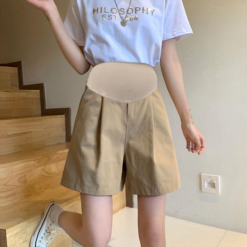 マタニティ ショートパンツ 春夏 接触冷感 ストレッチ ゆったり ワイド キュロット ハーフパンツ 妊婦..