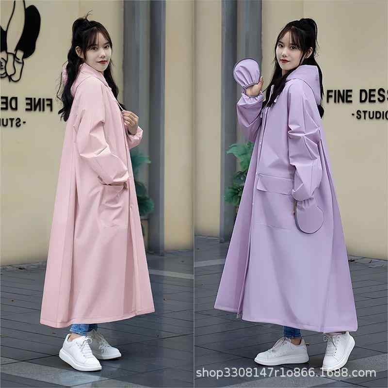 レインコート レディース 男性用 防風 防雨 加長 厚手 全身 大人用 自転車 バイク 袖付き ポンチョ カッパ