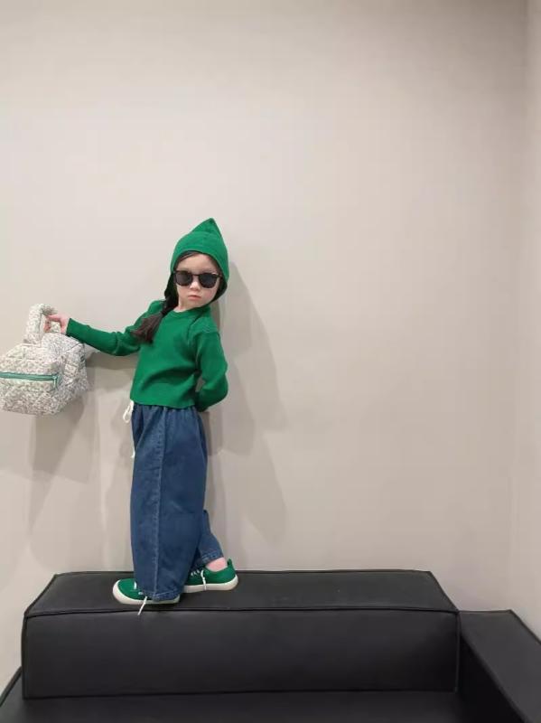 子供服 キッズ ニット帽付き セーター 男の子 女の子 中小 子供サイズ 韓国風 かわいい コットン