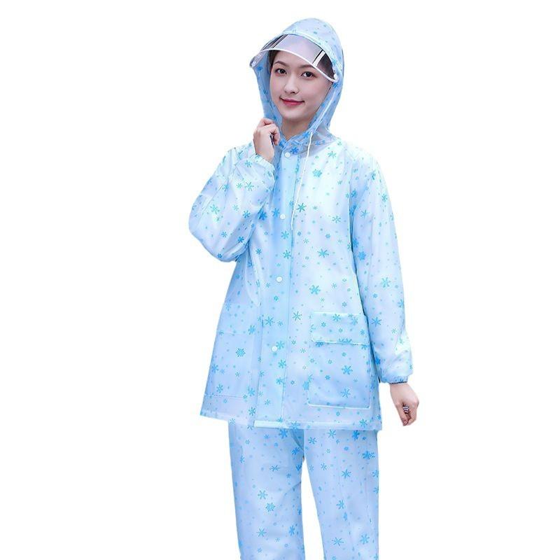 レインコート レディース PVC 上下セット 厚手 防水 防雨 漁業用 作業用 観光 雪花白 モス紫 モスブルー ムースレッド