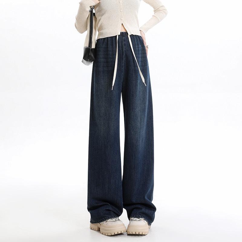 マタニティ デニム パンツ 秋冬 妊婦 ズボン 産前産後 ゆったり ストレート 調整可能 ウエストゴム ジ..