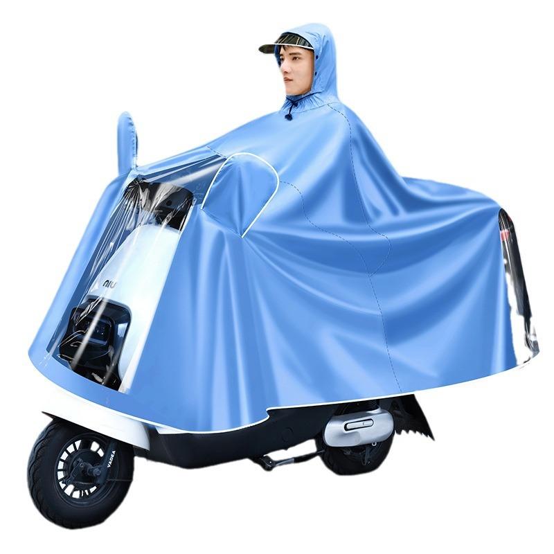 レインコート 親子 タンデム オックスフォード バイク用 ポンチョ 厚手 防水 防災