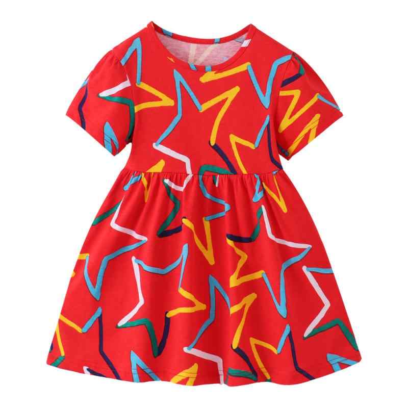 ワンピース 女の子 子供服 チュールスカート 春夏 欧米風 アニマル柄 切り替え コットン Aライン 膝丈 ..