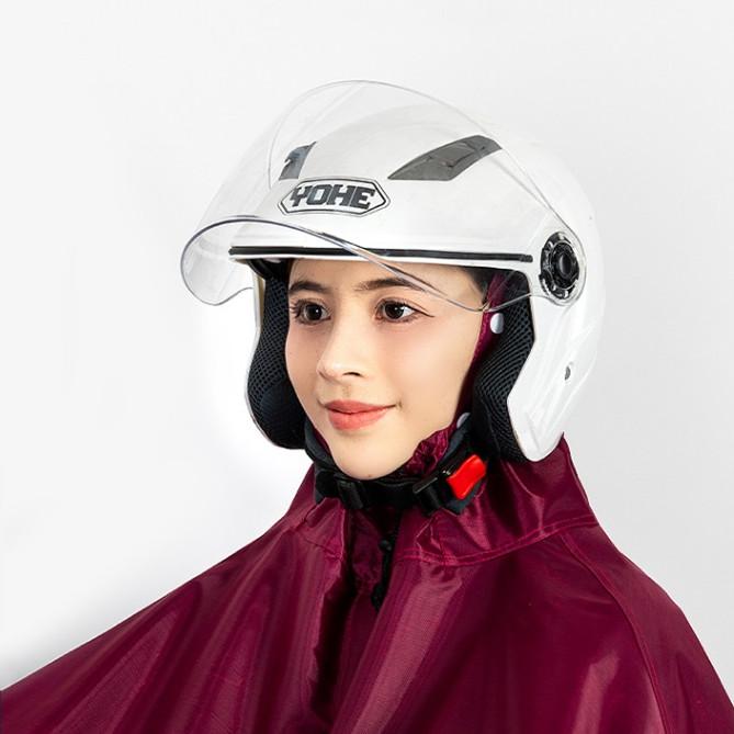 バイク用 レインコート 男女兼用 厚手 バイク用 スクーター用 レインポンチョ ロング丈 全身 防水 防雨 パープル ブルー ネイビー