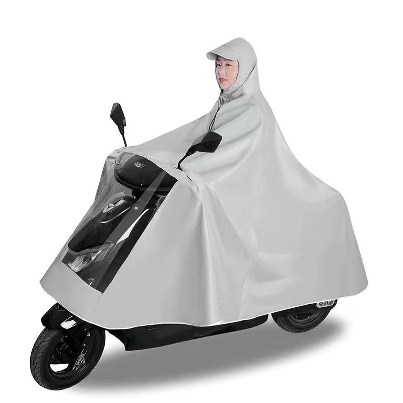 バイク用レインコート 男性用 女性用 バイク スクーター 厚手 オックスフォード生地 防水 撥水 シングル ダブル 紺色 赤色 青色 紫色