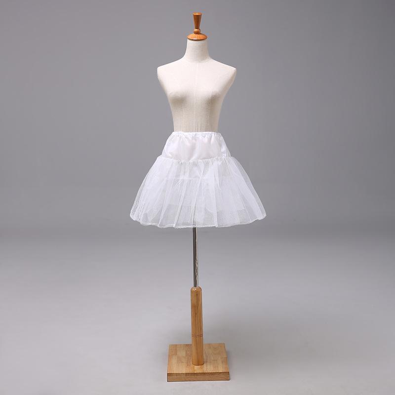 子供用 ペチコート スカート ボリュームアップ パニエ ハードチュール 2層 チュールスカート ホワイト 発表会 結婚式 パーティー