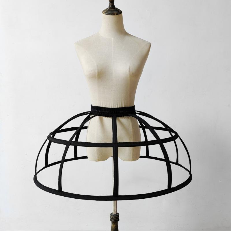 ワンピース レディース ロリータ 鳥かご スカート ペチコート 魚の骨 パニエ コスプレ 普段使い ブラック ホワイト