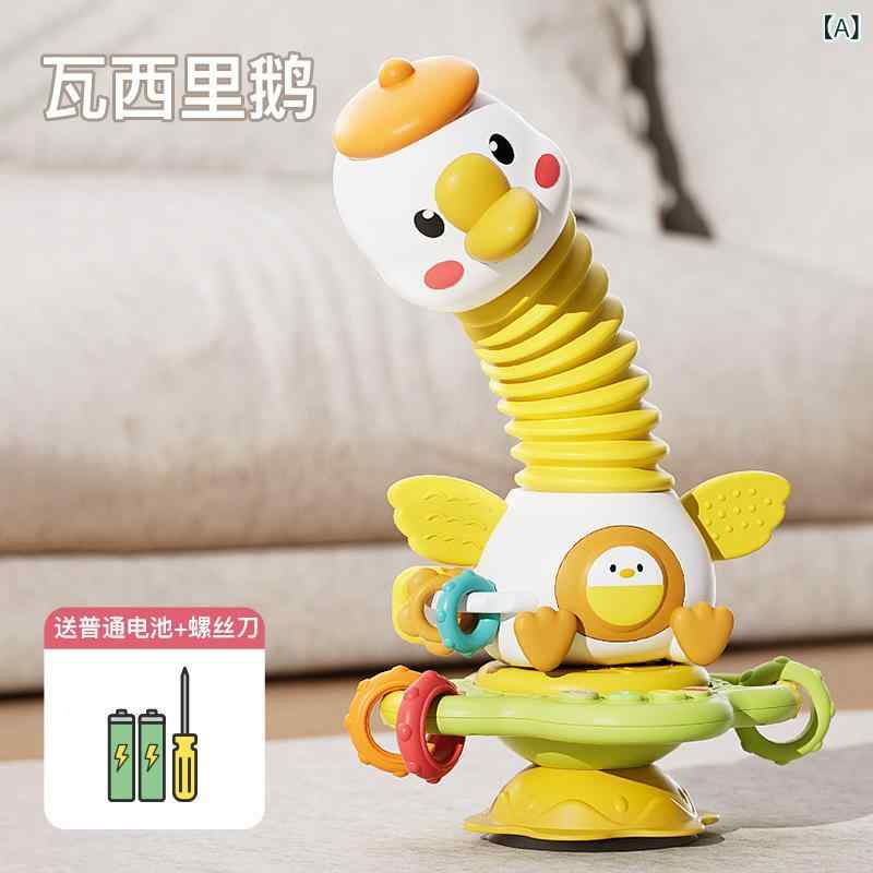 ベビー向けおもちゃ 回転おもちゃ 吸盤 組み立ておもちゃ 知育玩具 音楽 発声 幼児 子供 赤ちゃん 訓練 テーブル お風呂