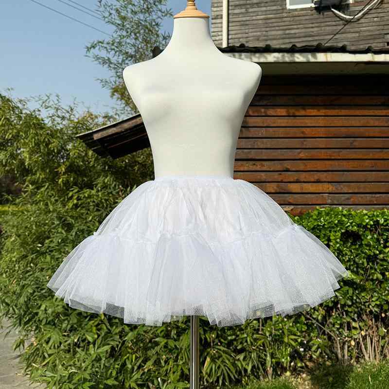スカート レディース ロリータ 無骨 短い 4層 ソフト チュール ボリューム プリンセス コスプレ インナー 日常 ペチコート