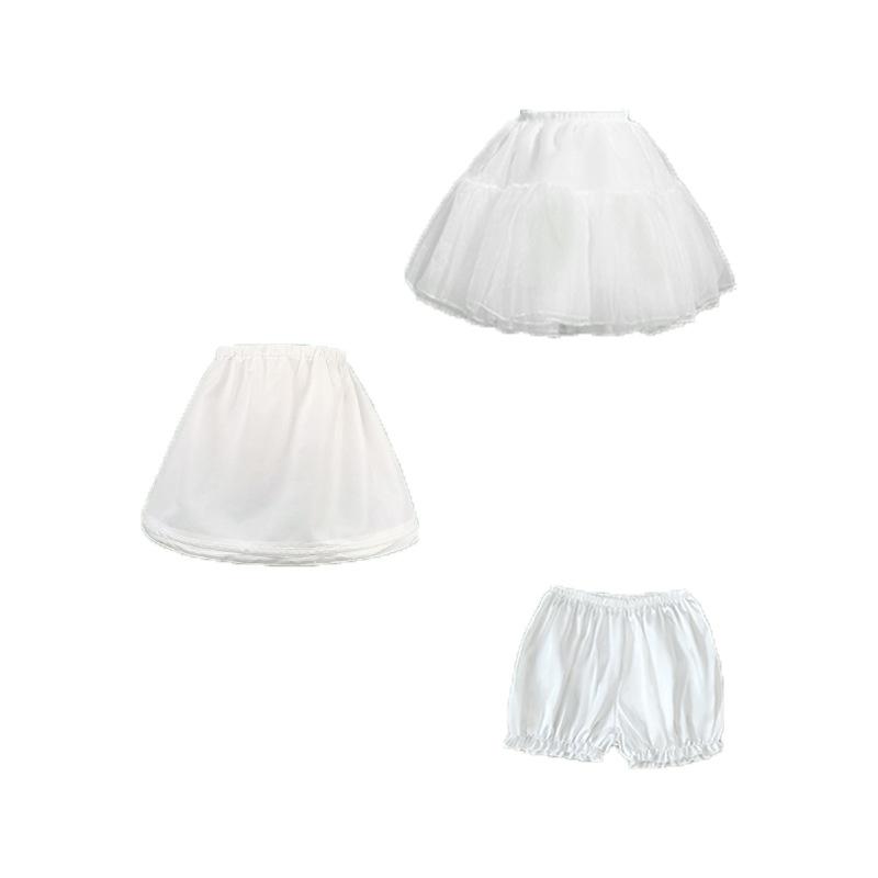 ロリータ 3点セット ドロワーズ チュールスカート ペチコート 無骨 調整可能 ソフトチュール ボリューム スカート コスプレ 成人