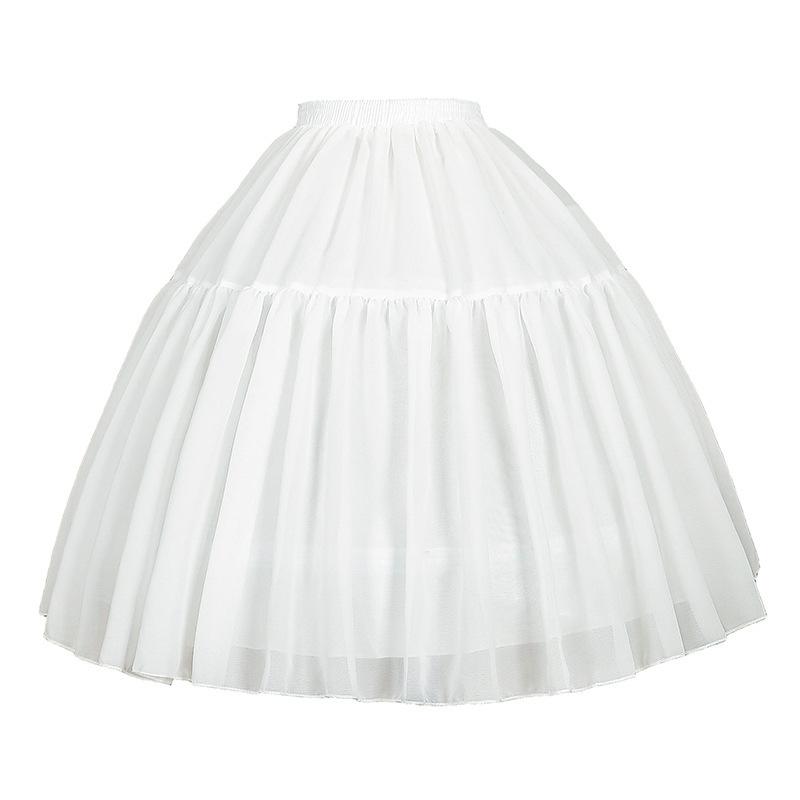 スカート レディース ロリータ 春夏 ペチコート 調整可能 チュール 魚の骨