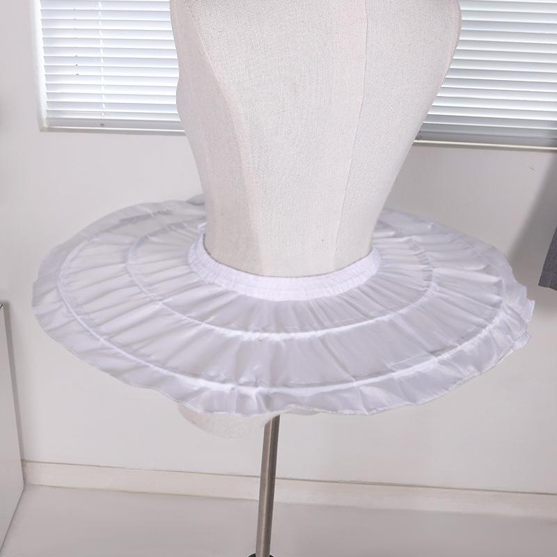 スカート コスプレ ロリータ 調節可能 ペチコート チュールスカート インナースカート 魚の骨 ワイヤー パニエ