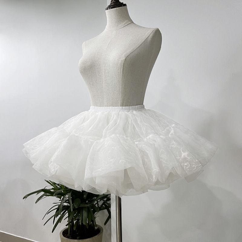 スカート レディース ロリータ 無地 チュール ペチコート COS コスプレ ゴスロリ ソフトチュール