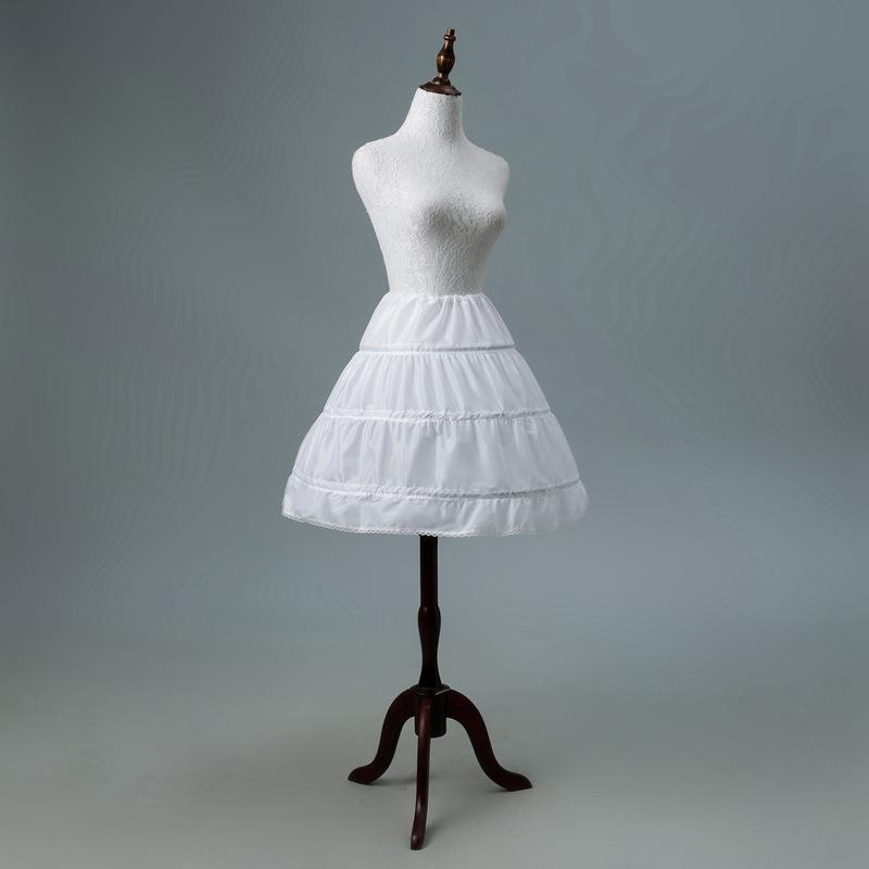 子供用 調整可能 ペチコート ロリータ ドレス 魚の骨 スカート 花嫁 衣装 プリンセス ふわふわ