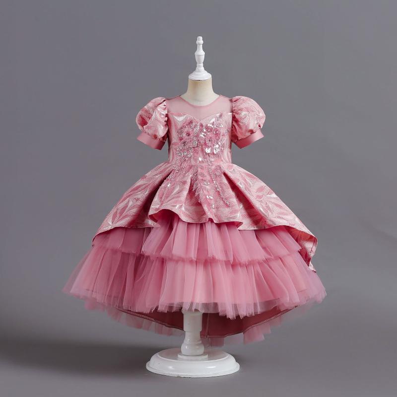 子供用ドレス 女の子 チュール プリンセス パーティードレス 演奏会 誕生日 結婚式 発表会 チュールス..