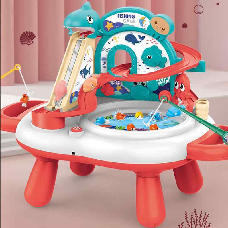 おもちゃ 子供用 電動 釣りおもちゃ 音楽 光付き 海の遊園地 釣り台 魚釣りゲーム 知育玩具 室内遊び ..