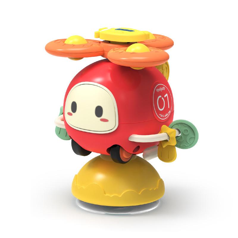 おもちゃ 赤ちゃん ベビー キッズ 子供 吸盤 回転 慣性 車 お風呂 カートゥーン 指 スピナー テーブル ..