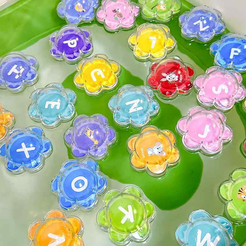お風呂用おもちゃ ベビー 知育玩具 アルファベット 数字 動物 ぷかぷか浮かぶ 幼児 浴室 プール 遊び かわいい ギフト プレゼント