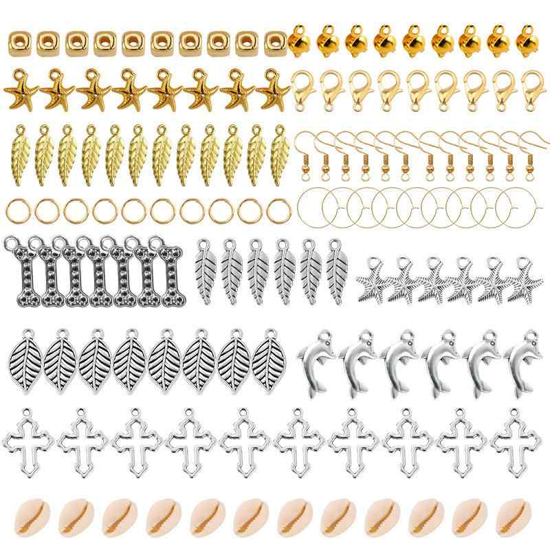 DIY アクセサリー キット パーツ 26格 軟陶 ビーズ セット シンプル ブレスレット ネックレス イヤリン..