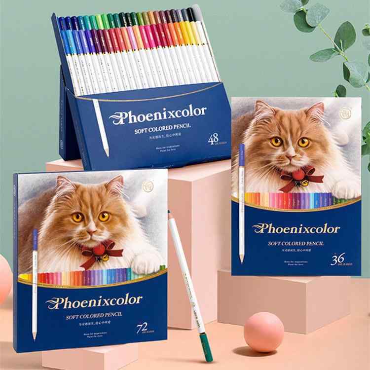 画材 油性色鉛筆 36色 セット スケッチ デッサン 美術 学生 絵画