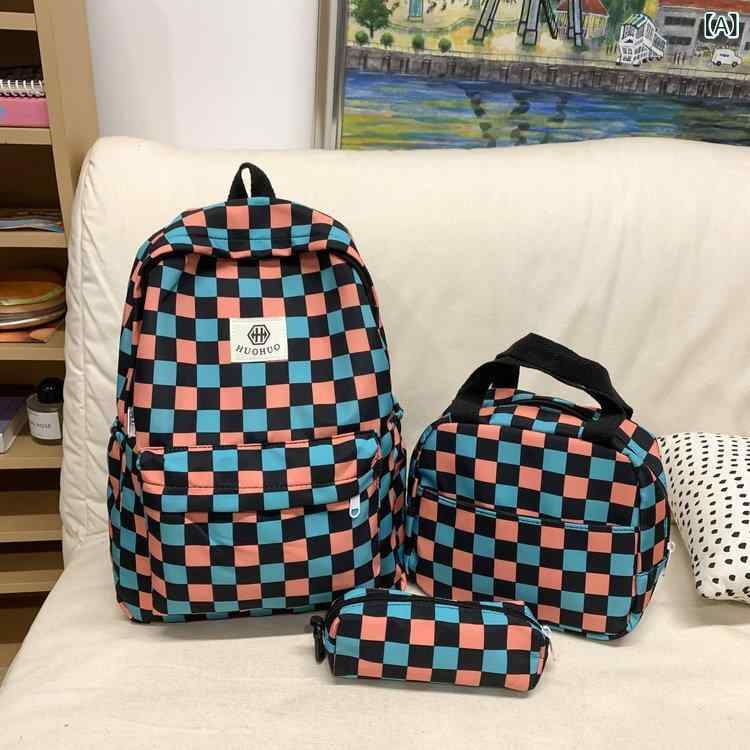 リュック レディース メンズ 大容量 ショルダーバッグ ペンケース 3点セット オックスフォード クロス..