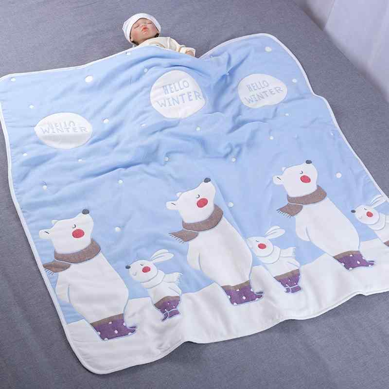 ベビー 布団 秋冬 ベビーケット 湯上げタオル ブランケット 赤ちゃん 子供 ガーゼケット 厚手 大判 綿1..