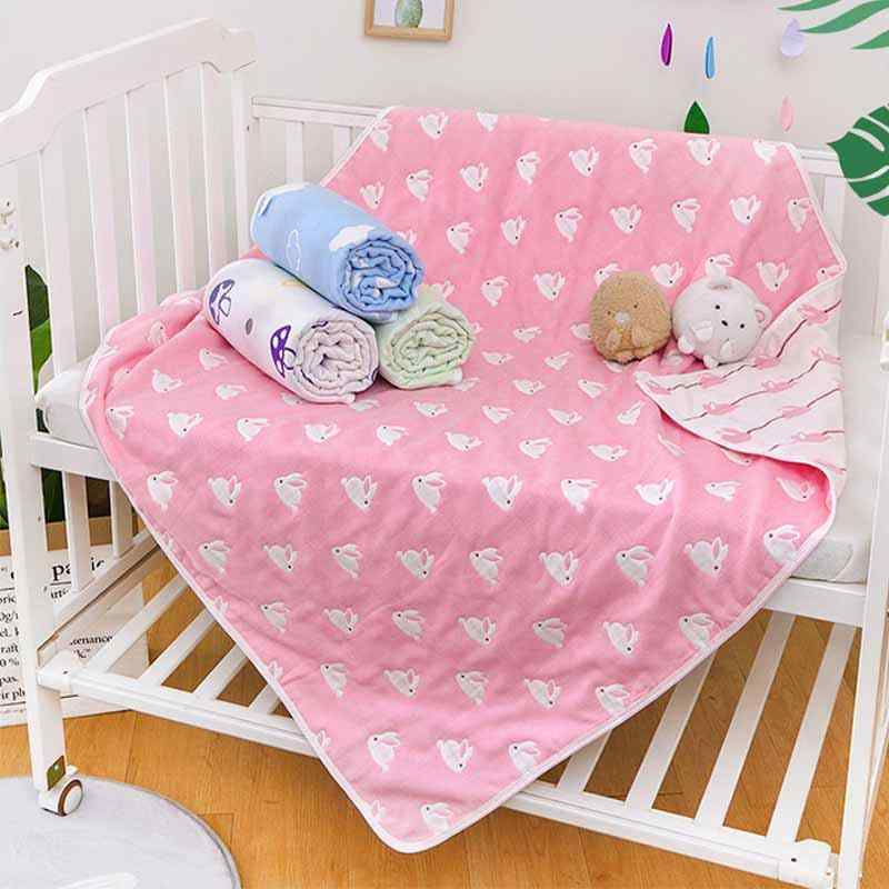 ベビー おくるみ ガーゼケット 純綿 ブランケット 幼稚園 保育園 お昼寝タオルケット 沐浴ガーゼ バス..