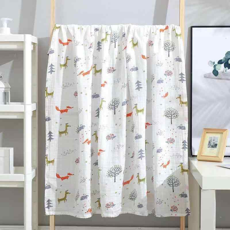 ベビー おくるみ ガーゼ 高密度コットン ブランケット アニマル かわいい カラフル恐竜 大緑熊 レイン..