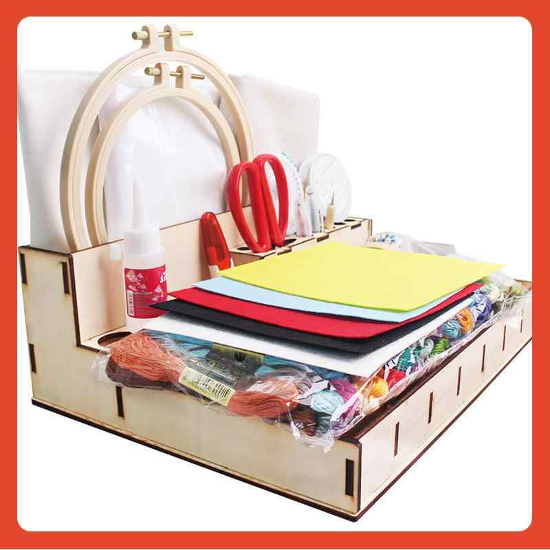 刺繍キット 初心者向け DIY 刺しゅう糸セット 刺繍枠付き 刺繍針 布 ツールセット ハンドメイド 手芸 ..