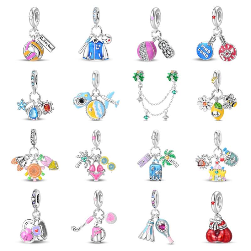 ブレスレット レディース DIY アクセサリー ビーチ 海 夏 砂浜 太陽 チャーム 運動 スポーツ バレーボ..