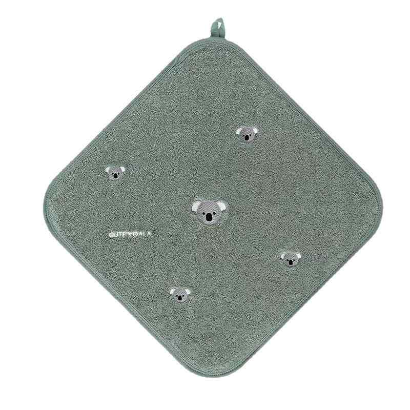 手拭き ミニタオル 子供用 A類 超柔 吸水 速乾 ループ付き 動物柄 コアラ イチゴ ゾウ アヒル ふわふわ 幼稚園 保育園